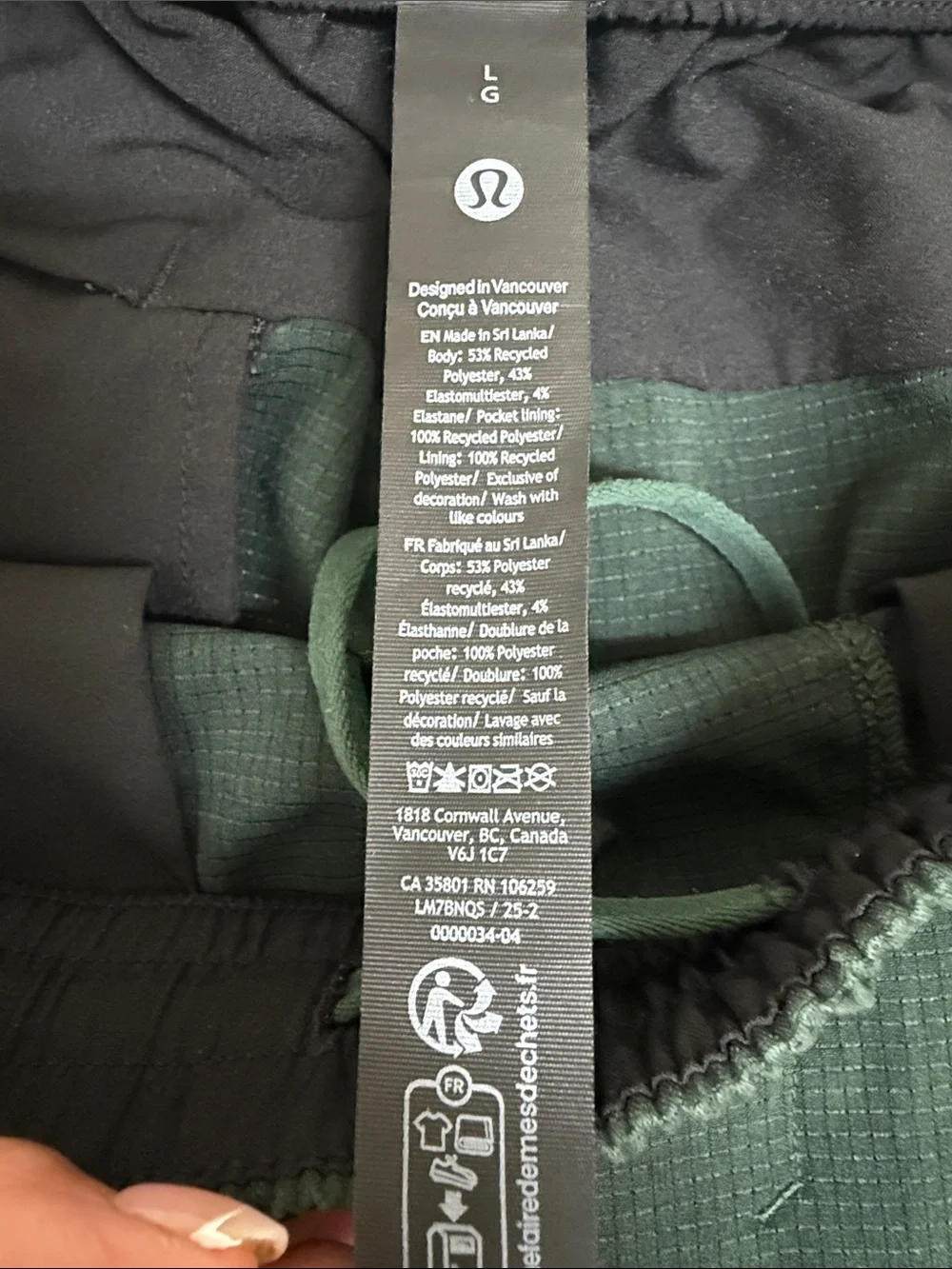 NWOT Lululemon Mens Athletic Shorts